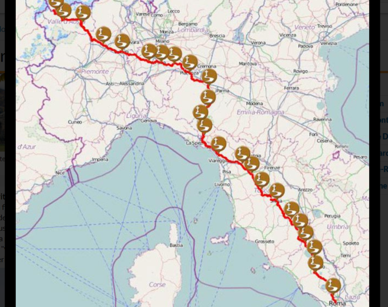 Les Chemins De Grande Randonnée . ITALIE - La Francigena : Depuis La ...